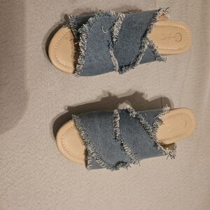 C Comfort 10W jean wedges